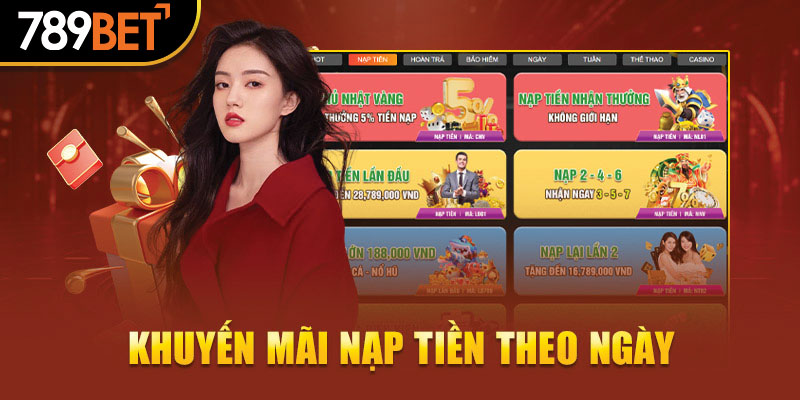 Khuyến mãi nạp tiền theo ngày